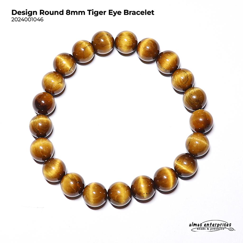 Design Round Tiger Eye Bracelet