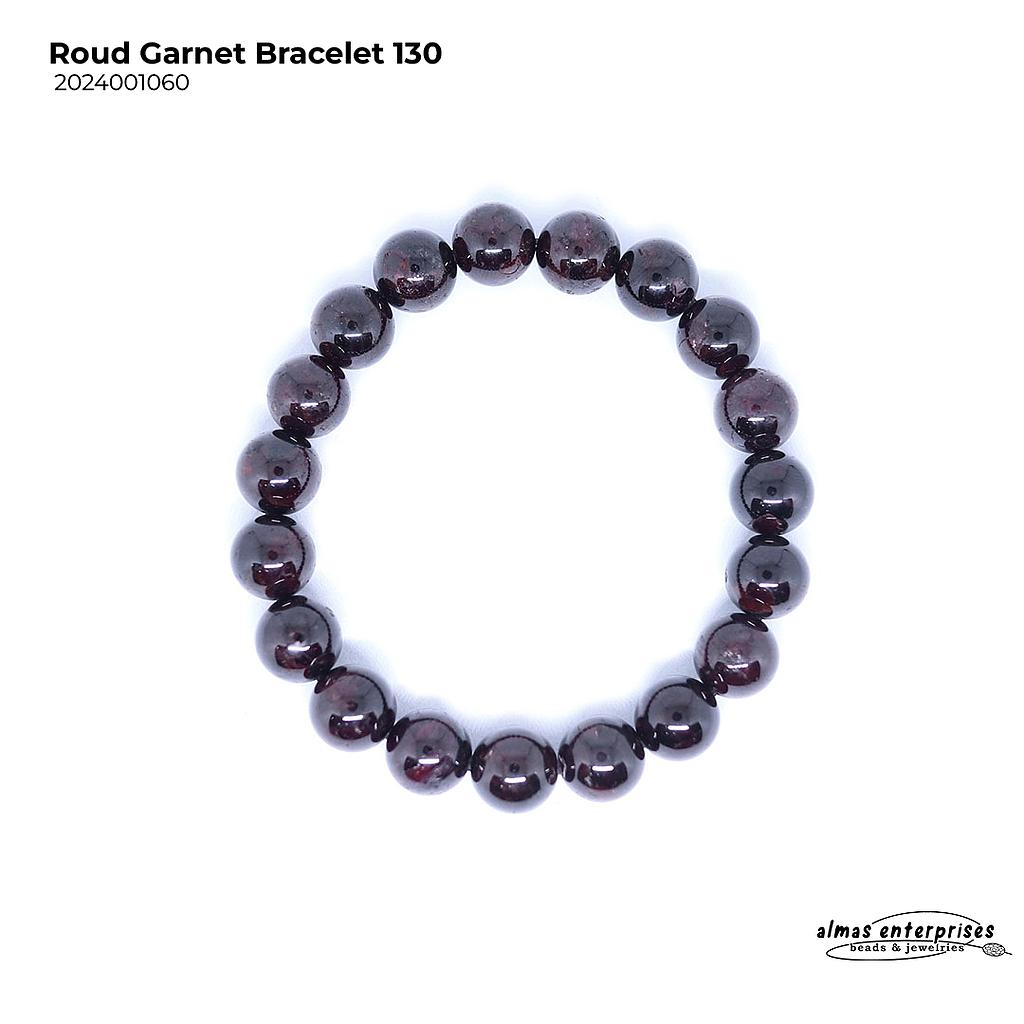 Design Round Garnet Bracelet