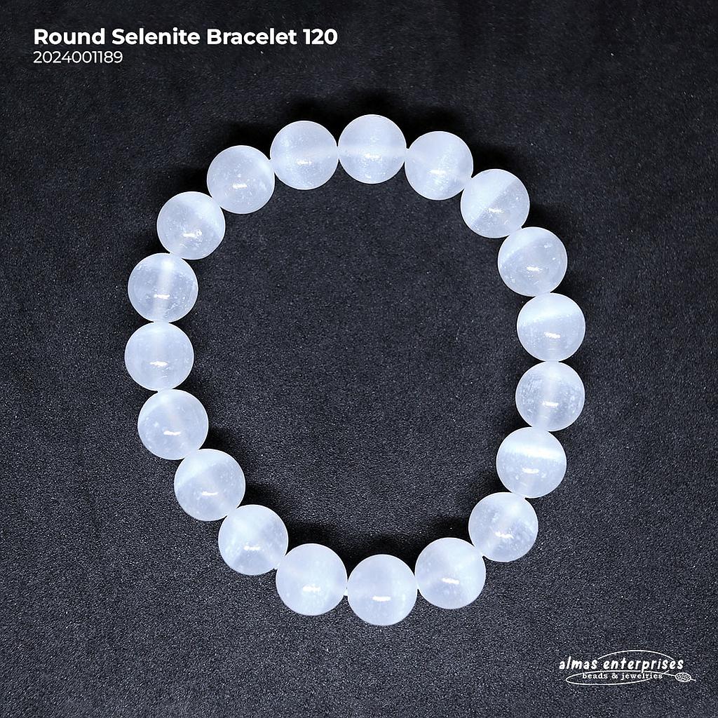 Design Round Selenite Bracelet