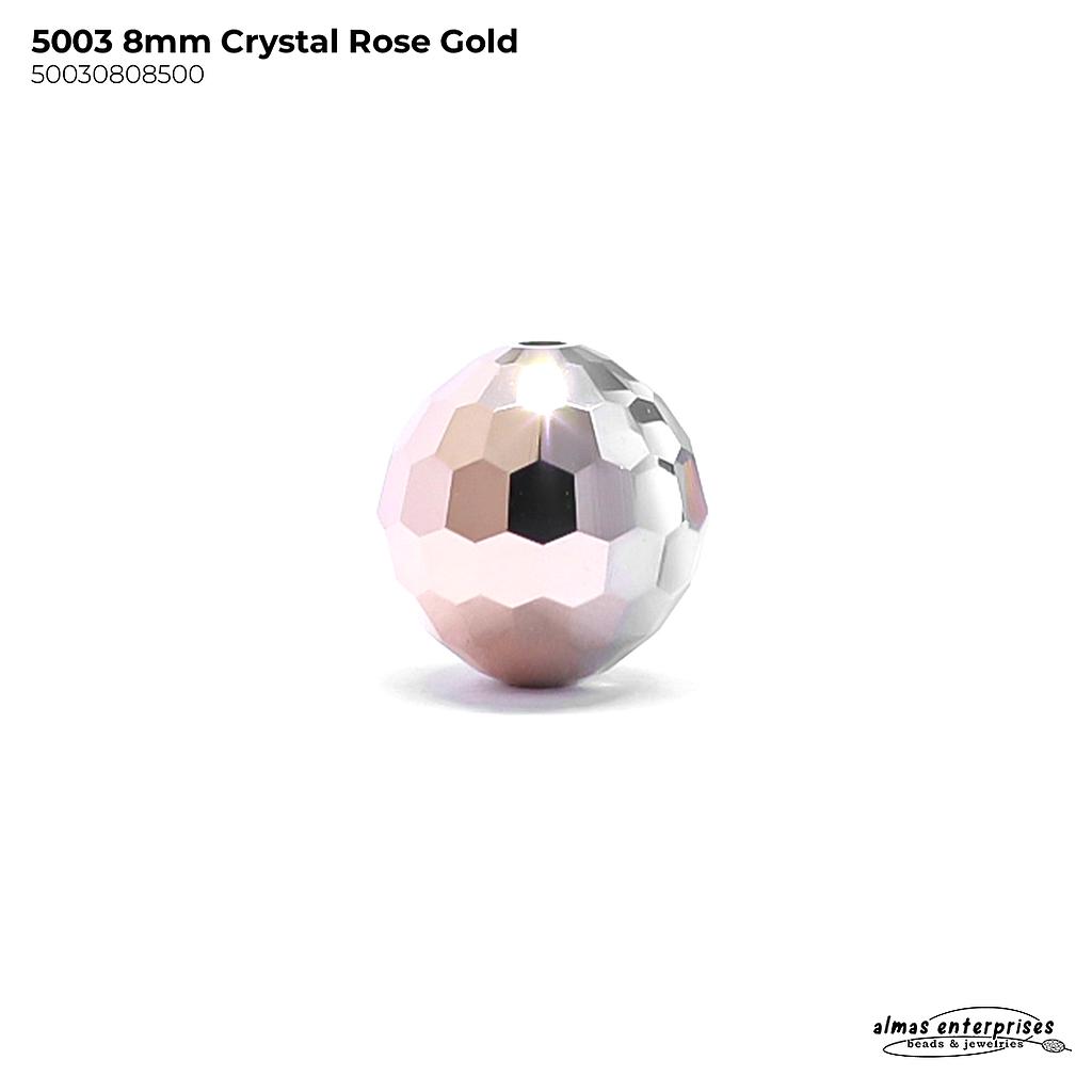 5003 8mm CRY.ROSE GOLD