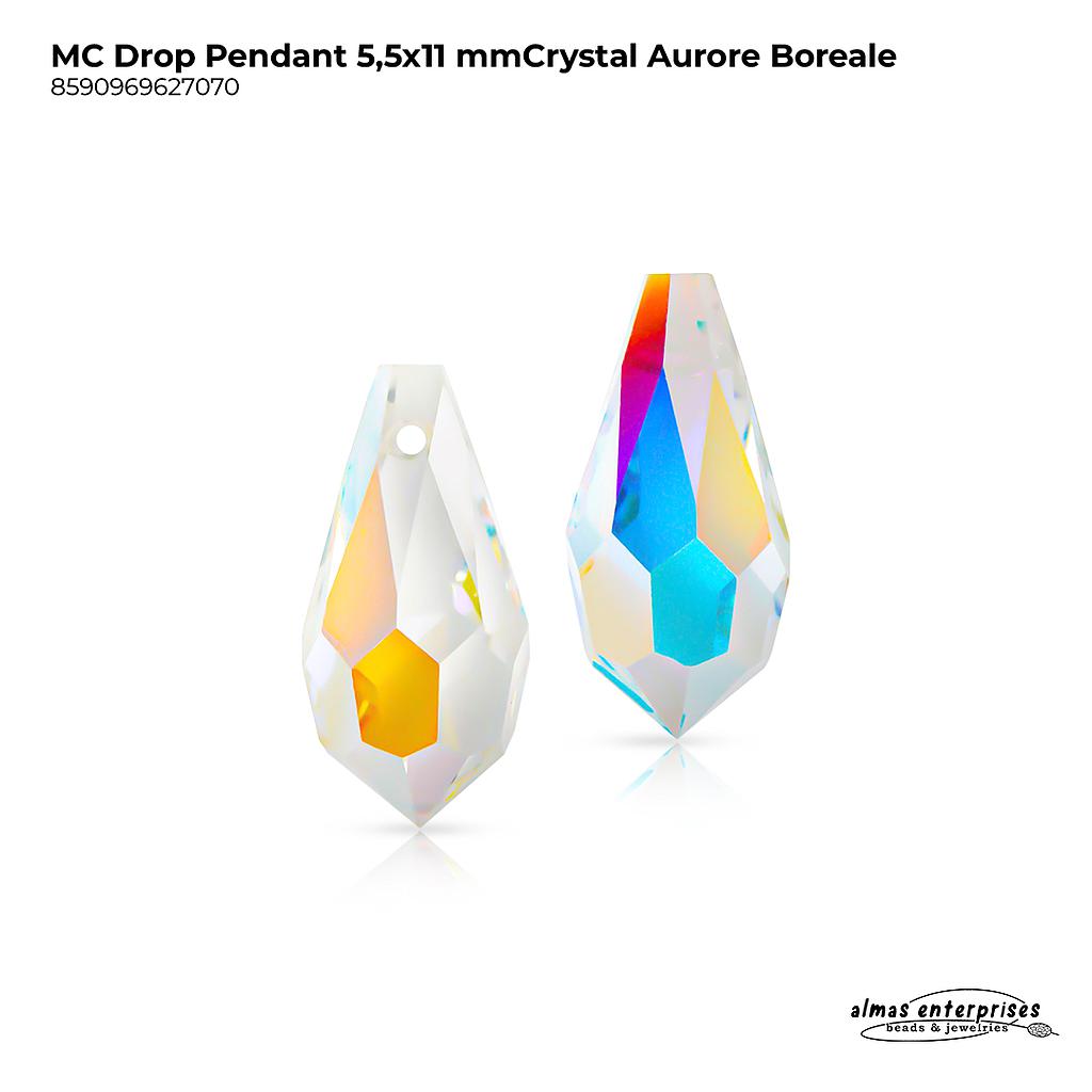 MC Drop Pendant 5,5x11mm Crystal AB
