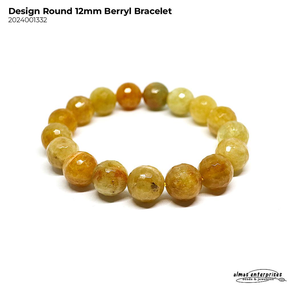 Design Facet Round Berryl Bracelet