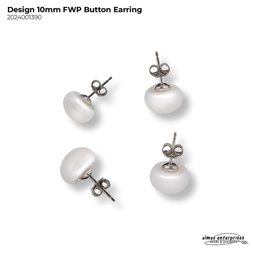 Design FWP Button Earring