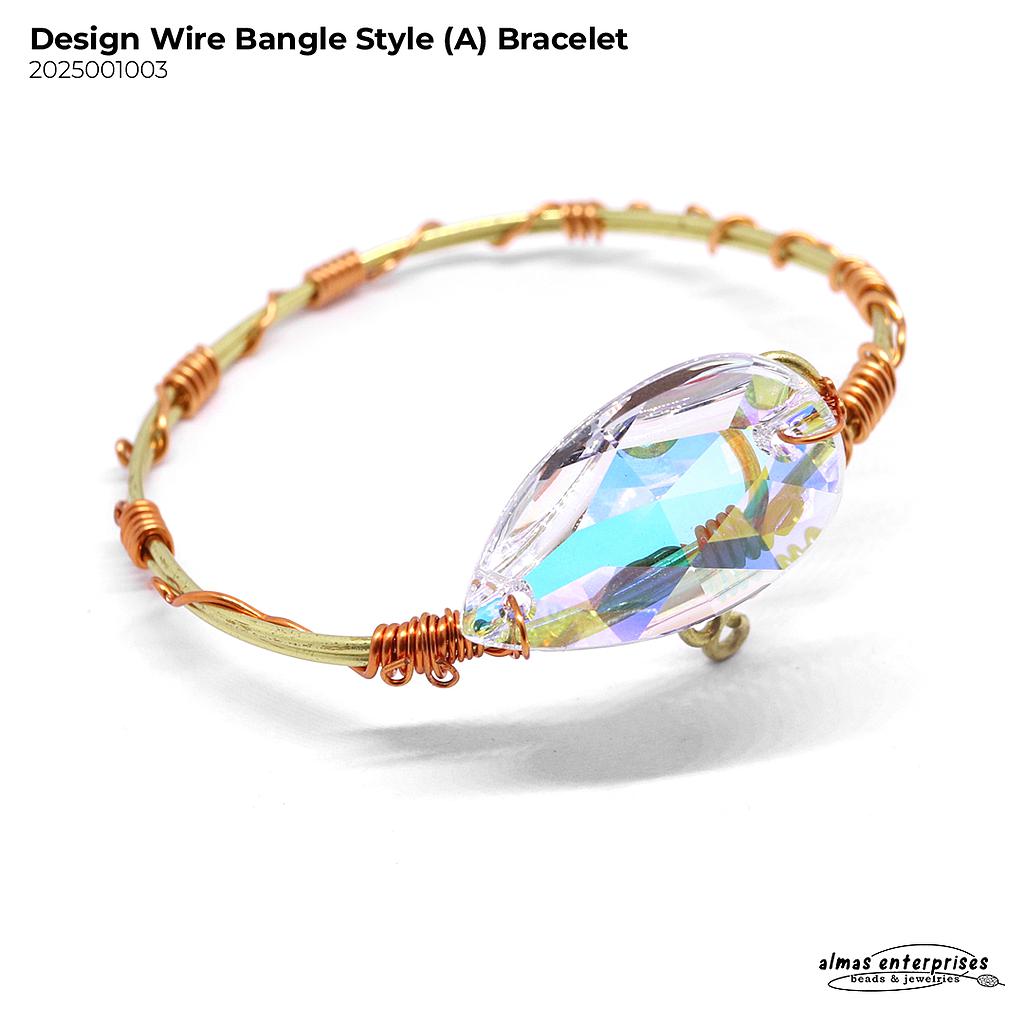 Design Wire Bangle Style Bracelet