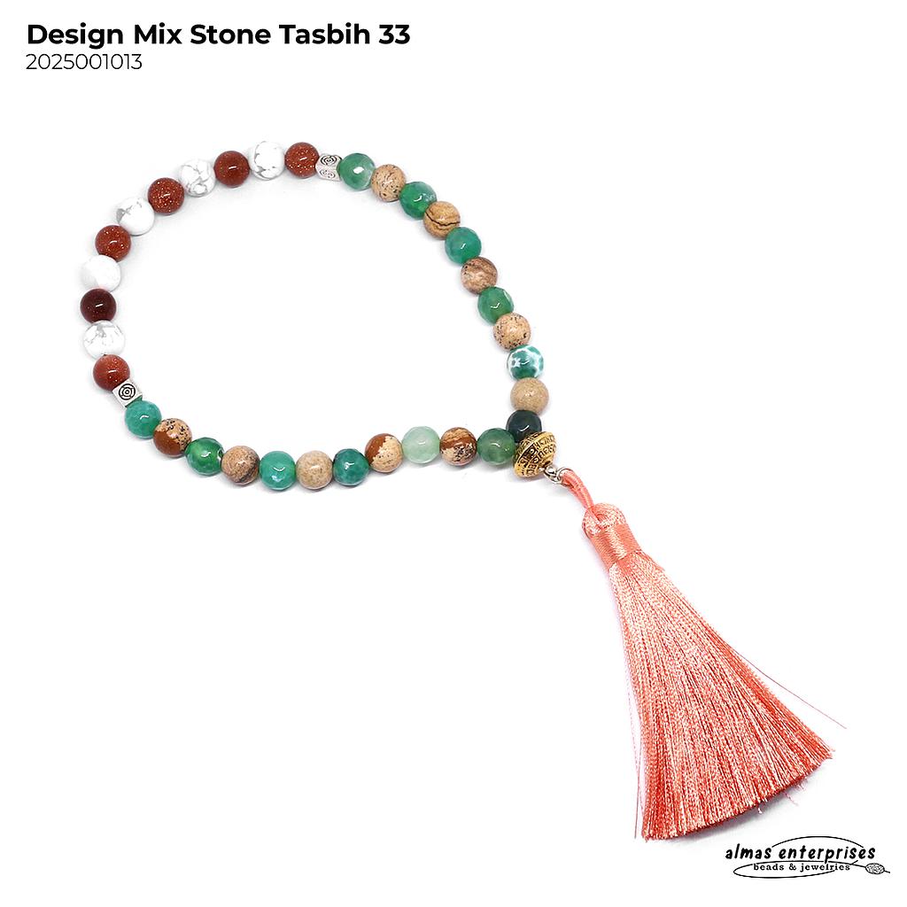 Design Mix Stone Tasbih 33