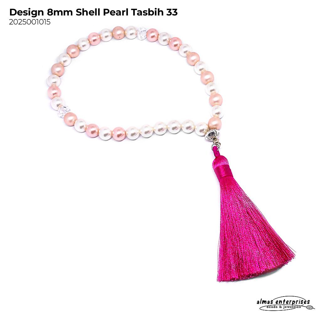 Design 8mm Shellpearl Tasbih 33