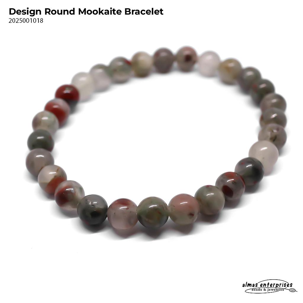 Design Round Mookaite Bracelet