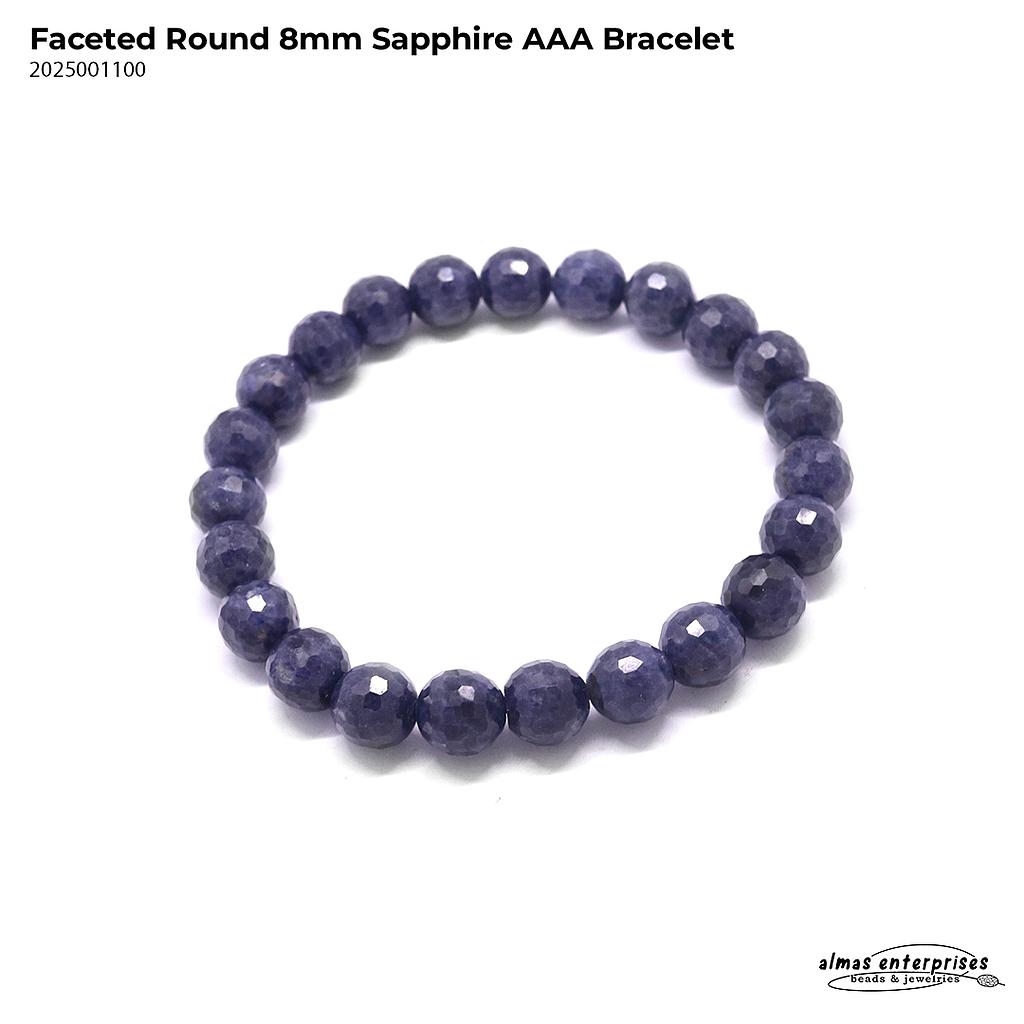 Faceted Round Sapphire AAA BRACELET