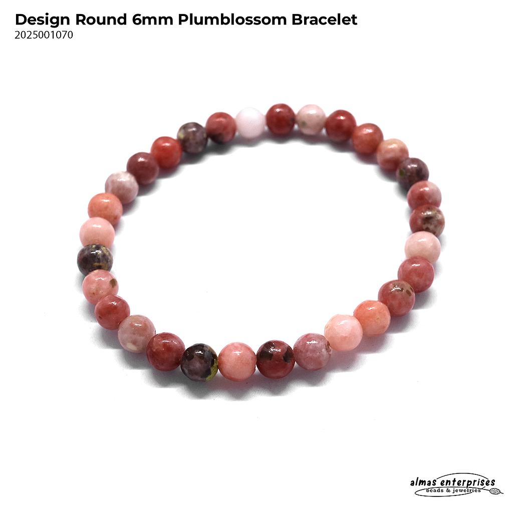 Design Round Red Plum Blossom Bracelet