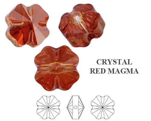 5752 12mm CRYSTAL RED MAGMA