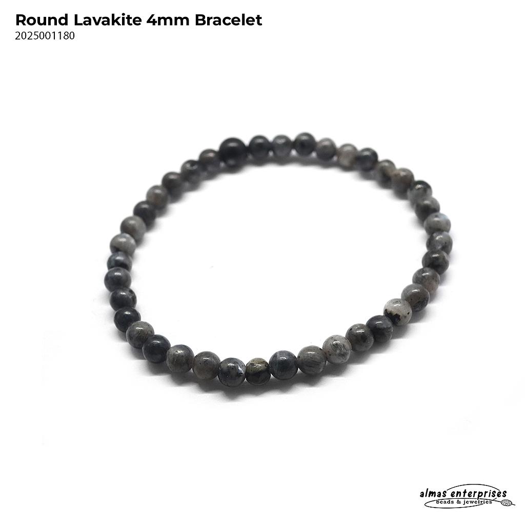 Round Lavakite Bracelet