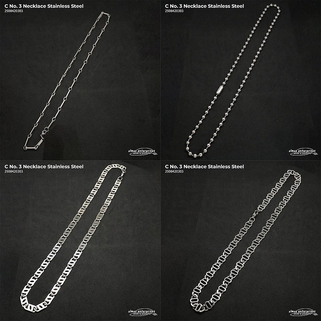 C.No.3 Necklace Stainless Steel