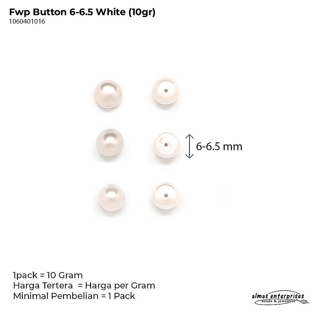 FWP BUTTON 6 - 6.5 WHITE(10gr)