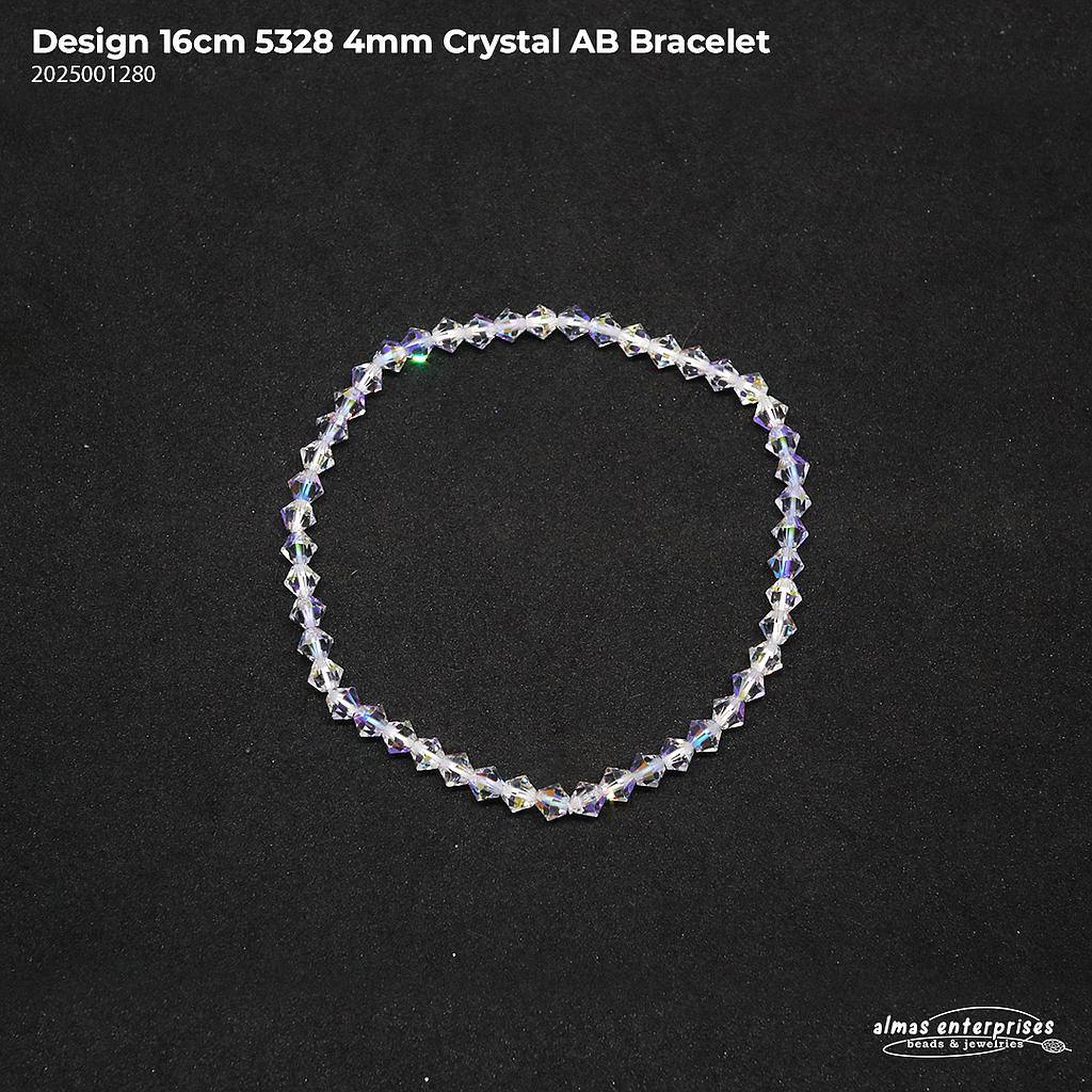 Design 16cm 5328 4mm Crystals Bracelet