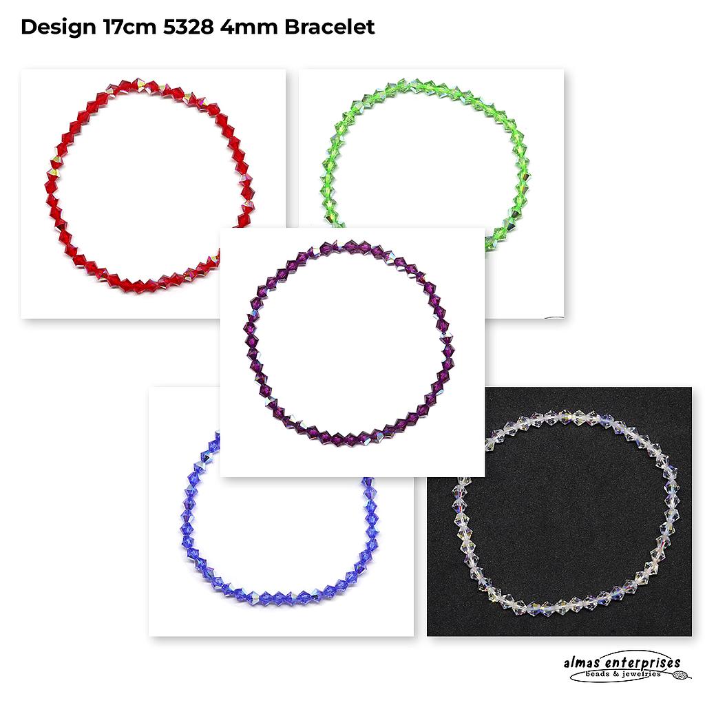 Design 17cm 5328 4mm Crystals Bracelet