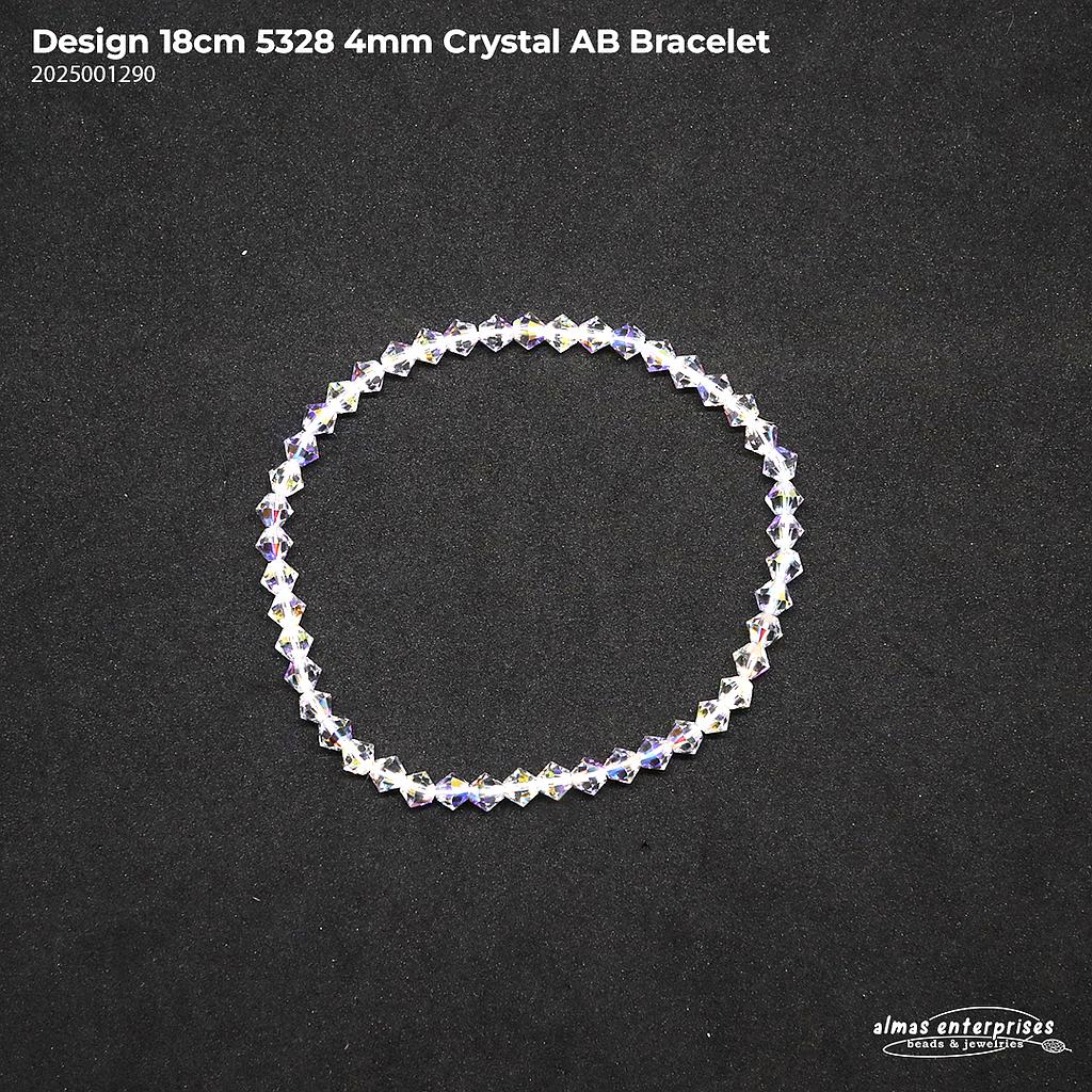 Design 18cm 5328 4mm Crystals Bracelet