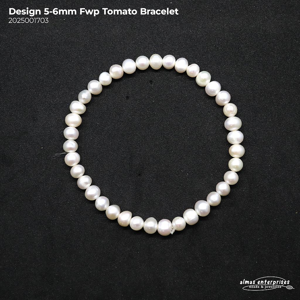 Design 5-6mm FWP Tomato Bracelet