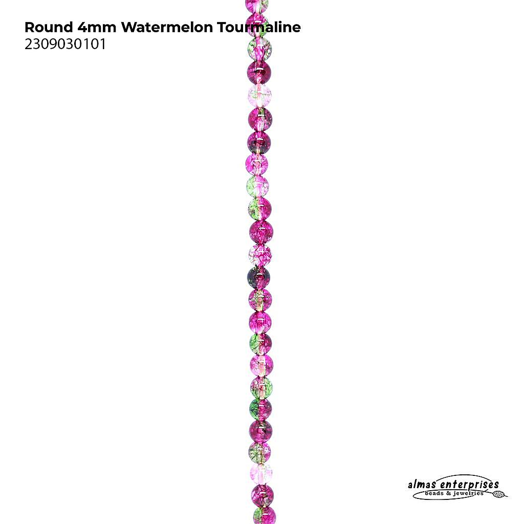 Round D. Watermelon Quartz