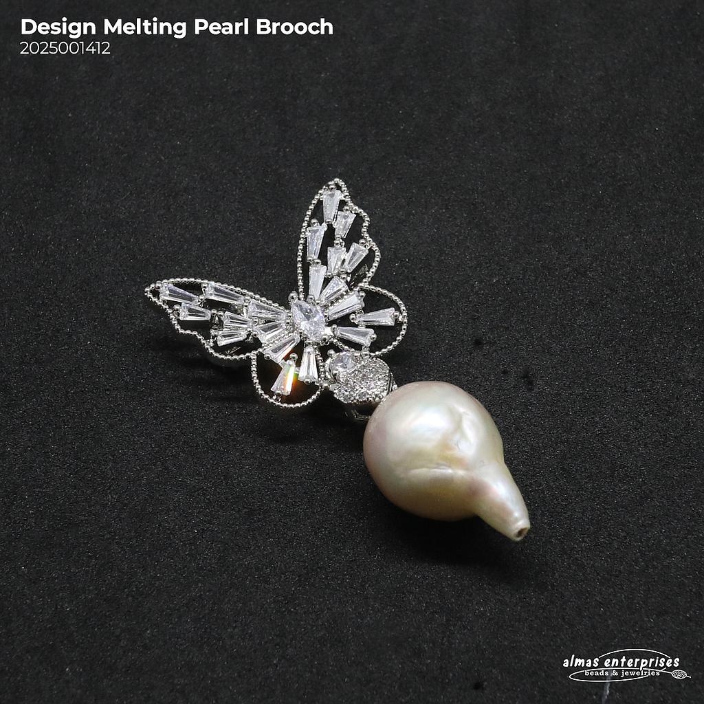 Design Melting Pearl Brooch