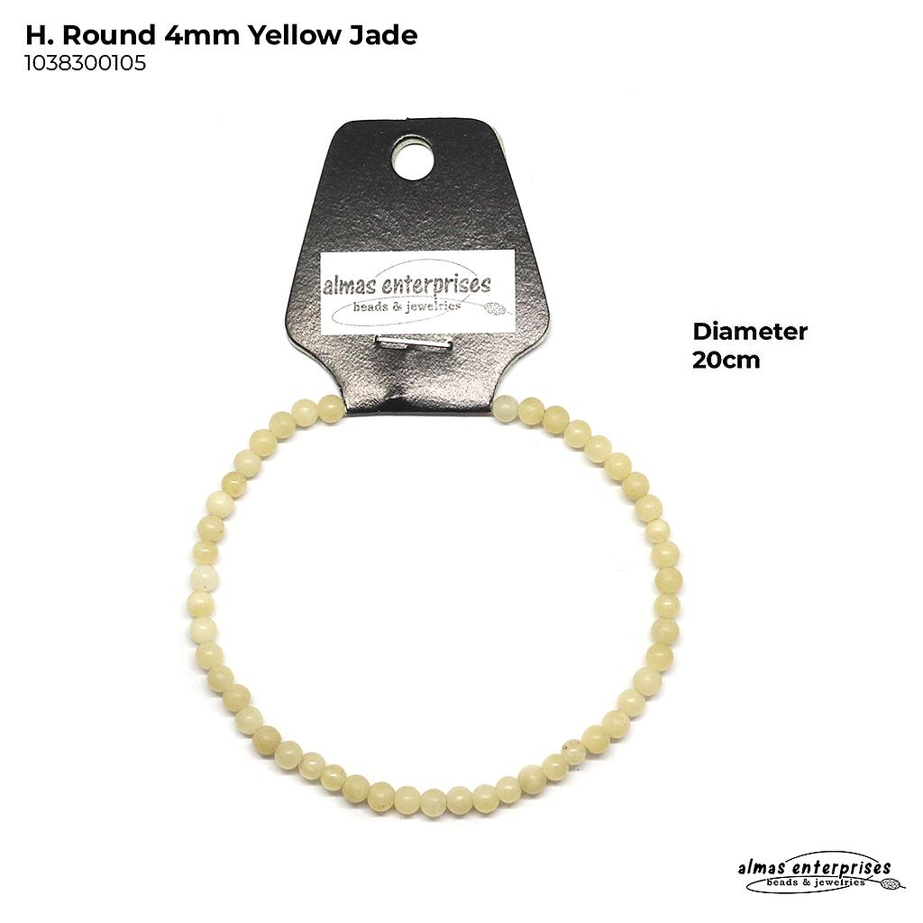 H. Round Yellow Jade
