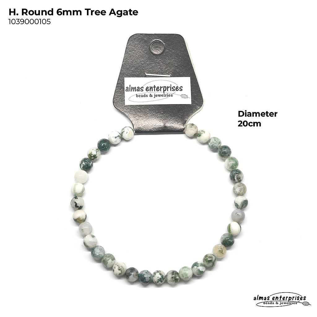 H. Round Tree Agate