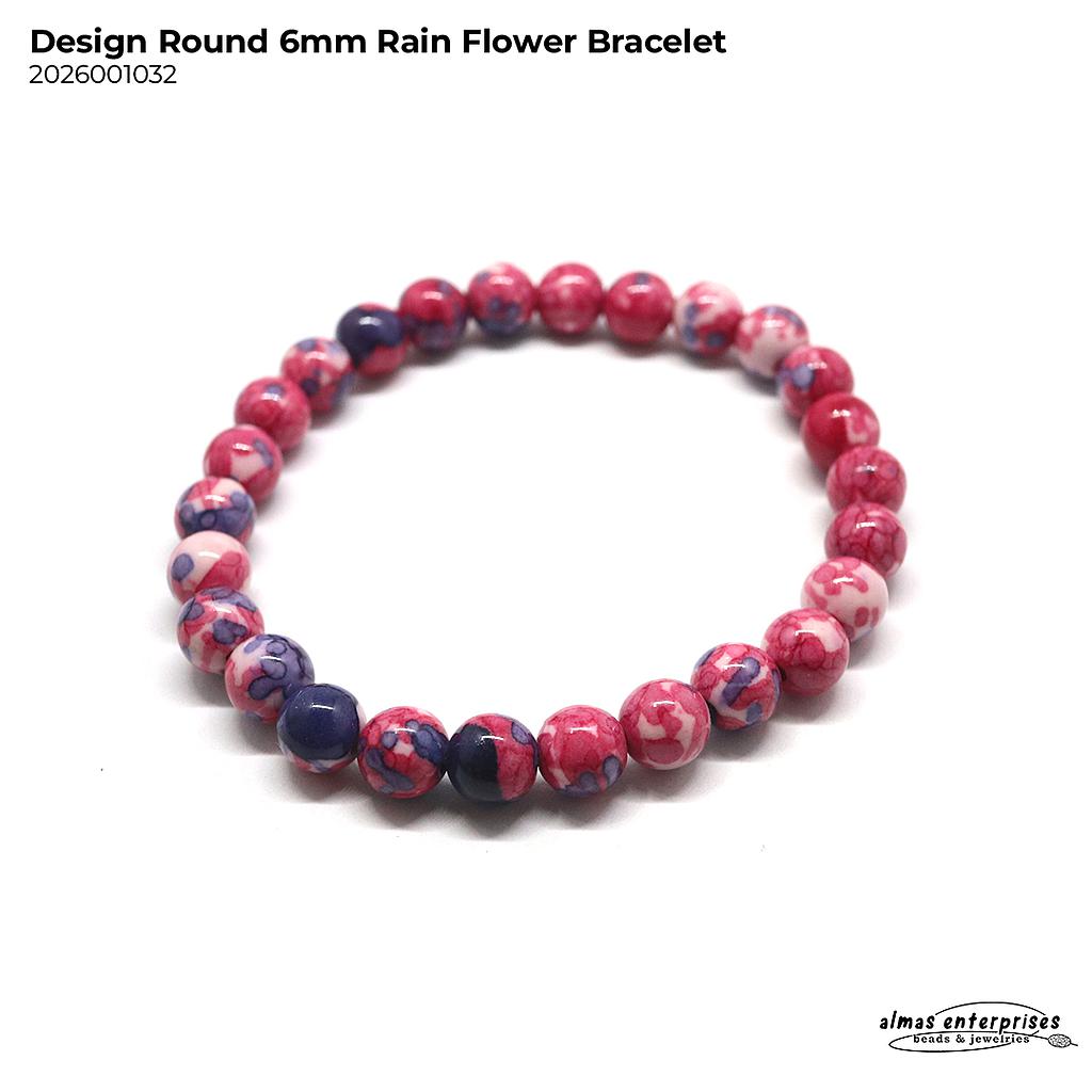 Design Round Rain Flower Bracelet