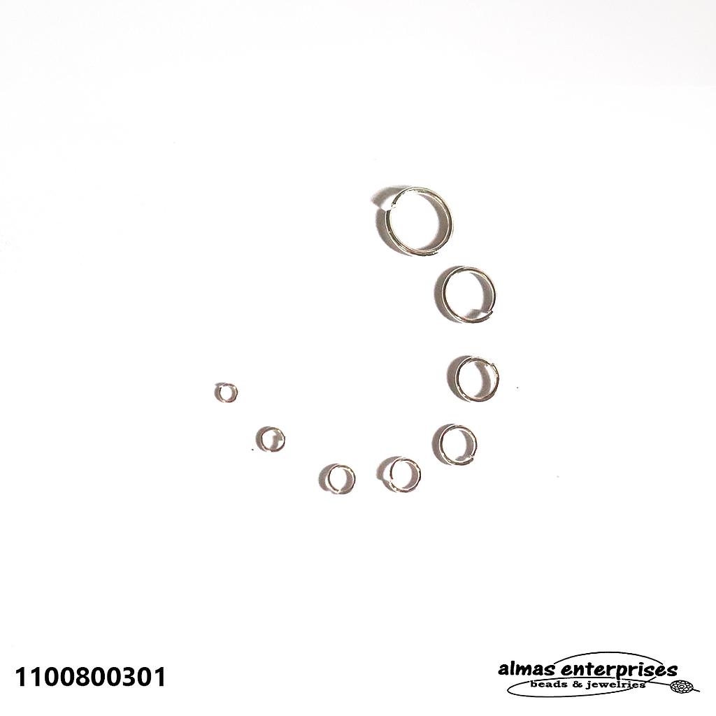 Silver NF Rd Jump Rings/gross