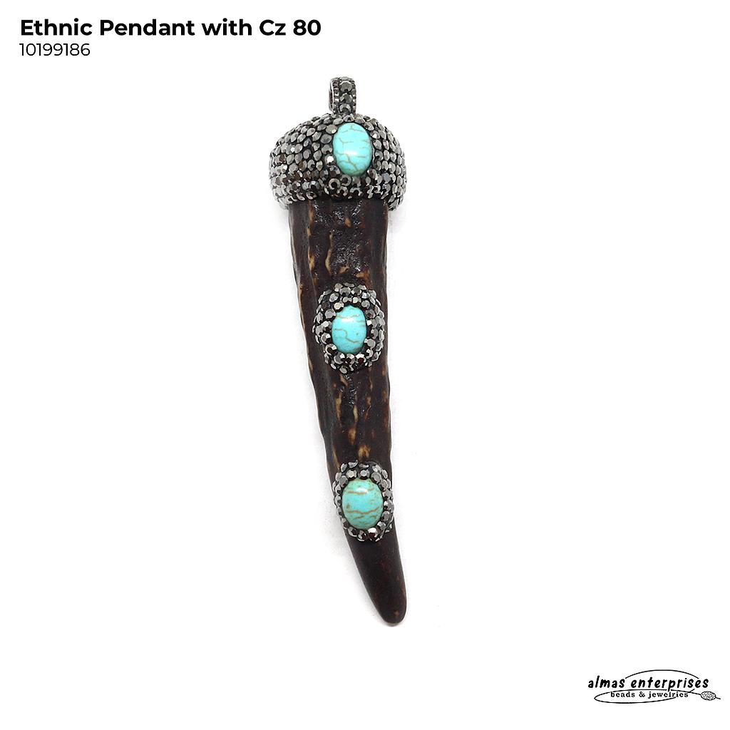 Ethnic Pendant With CZ 80