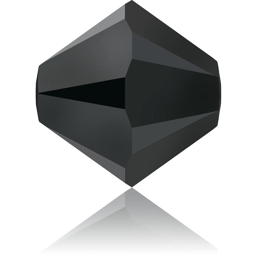 5328 4MM JET HEMATITE 2X