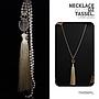 80cm Necklace With CZ Tassel