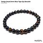 Design Round Blue Tiger Eye Bracelet