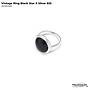 Black Star Vintage Ring Silver 925