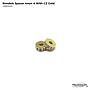 4mm Rondels Spacer with CZ (A)/2pcs