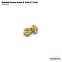 4mm Rondels Spacer with CZ (B)/2pcs