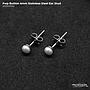 FWP Button StainlessSteel Ear Stud