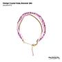 Design Crystal Ruby Bracelet