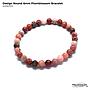 Design Round Red Plum Blossom Bracelet