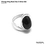 Black Star Vintage Ring Silver 925
