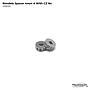 4mm Rondels Spacer with CZ (A)/2pcs