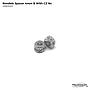 4mm Rondels Spacer with CZ (B)/2pcs