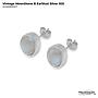 Vintage MoonStone EarStud Silver 925