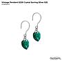 Vintage Pendant Crystal Earring Silver 925